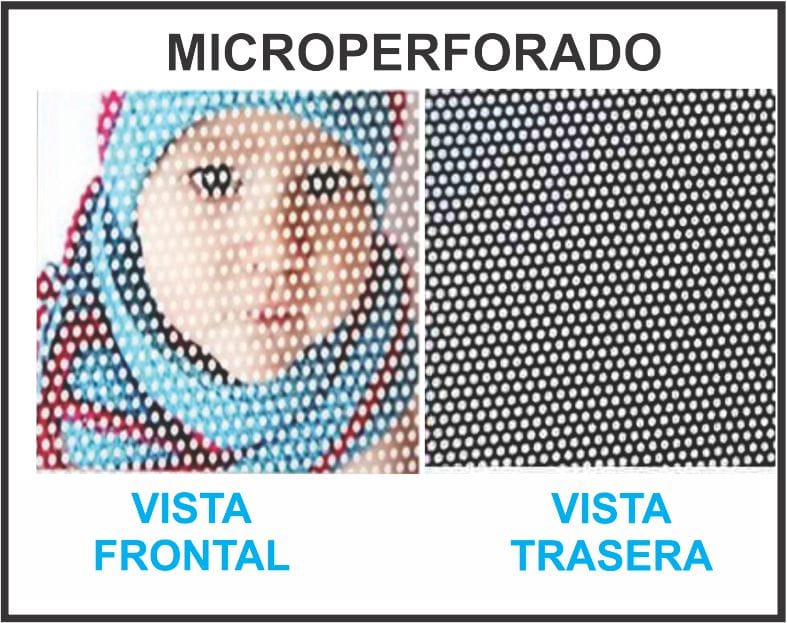 VINILO MICROPERFORADO WINDOWS - NO HOMOLOGADO - Imagen 3